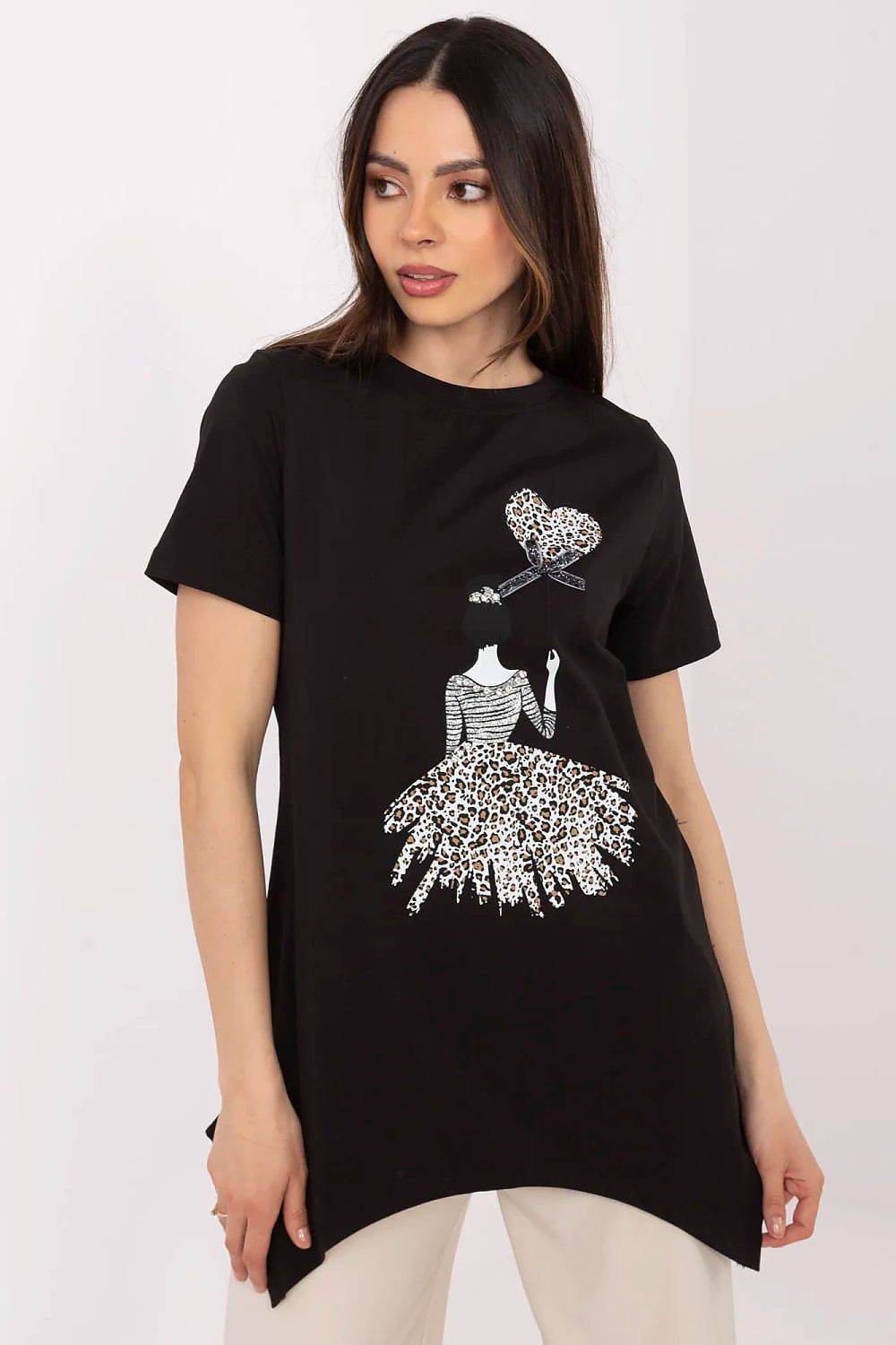 Casual Damenbluse schwarz - Stay Covered