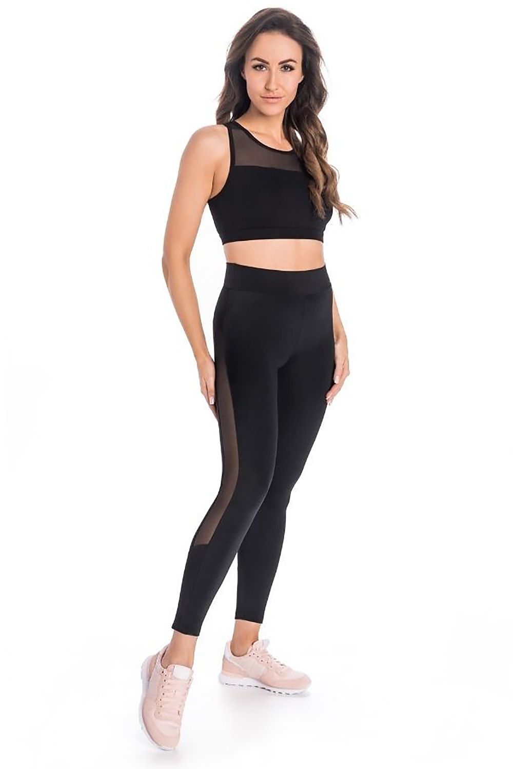 EleganceFit Mesh Leggings – Atmungsaktive Damen-Leggings mit hohem Bund - Stay Covered