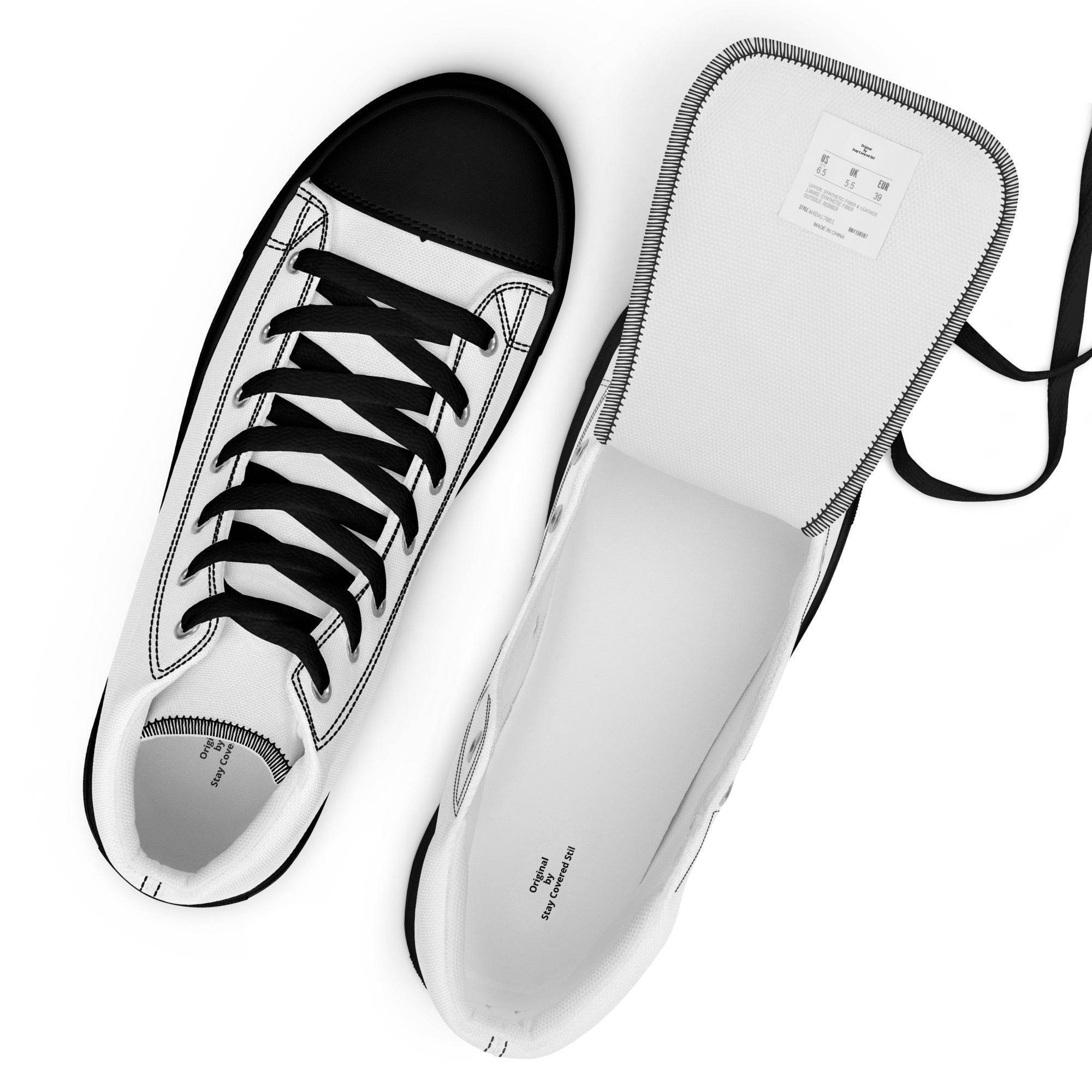 Herrenschuhe high top Classic - Weiß - Stay Covered