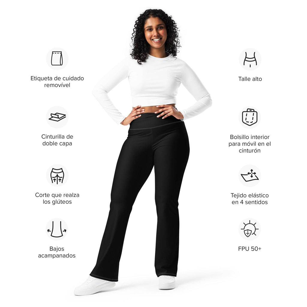 Leggings mit Schlag - Schwarz - Stay Covered