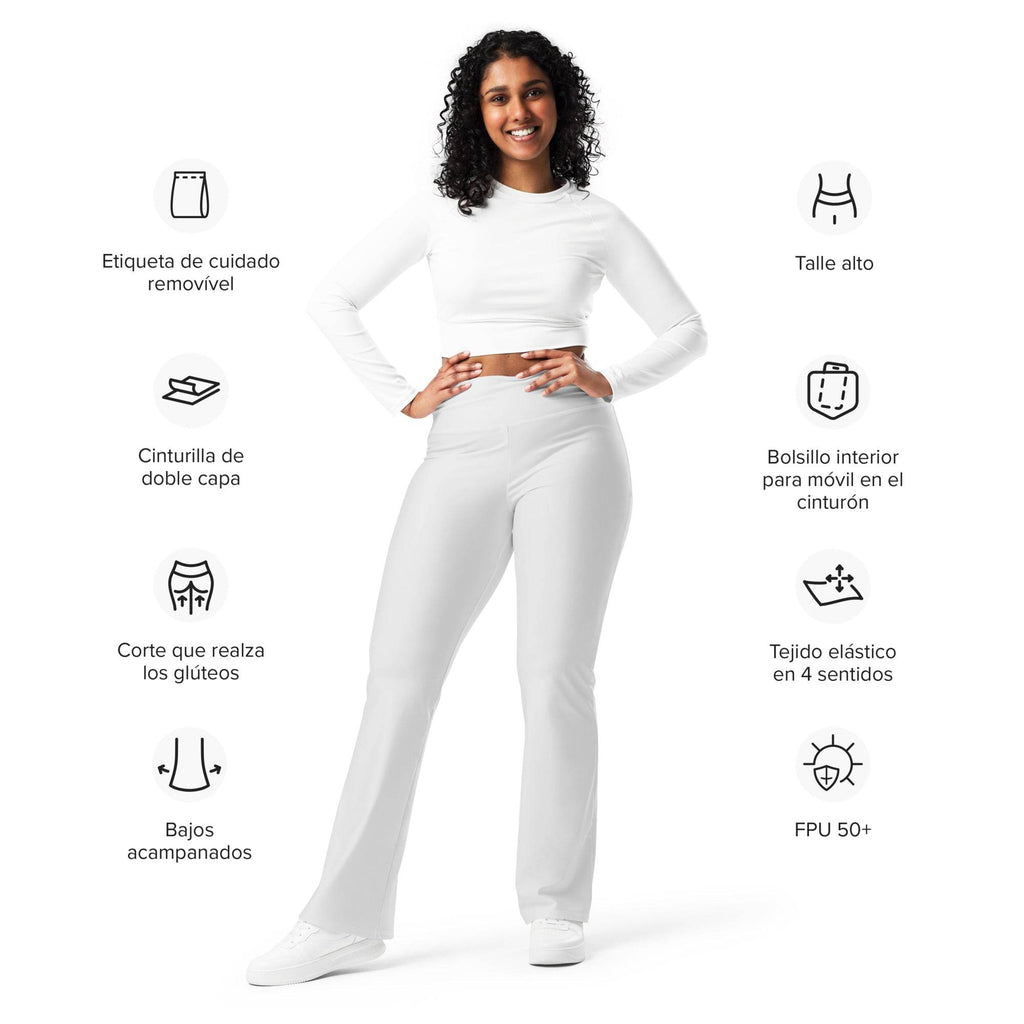 Leggings mit Schlag - Weiß - Stay Covered