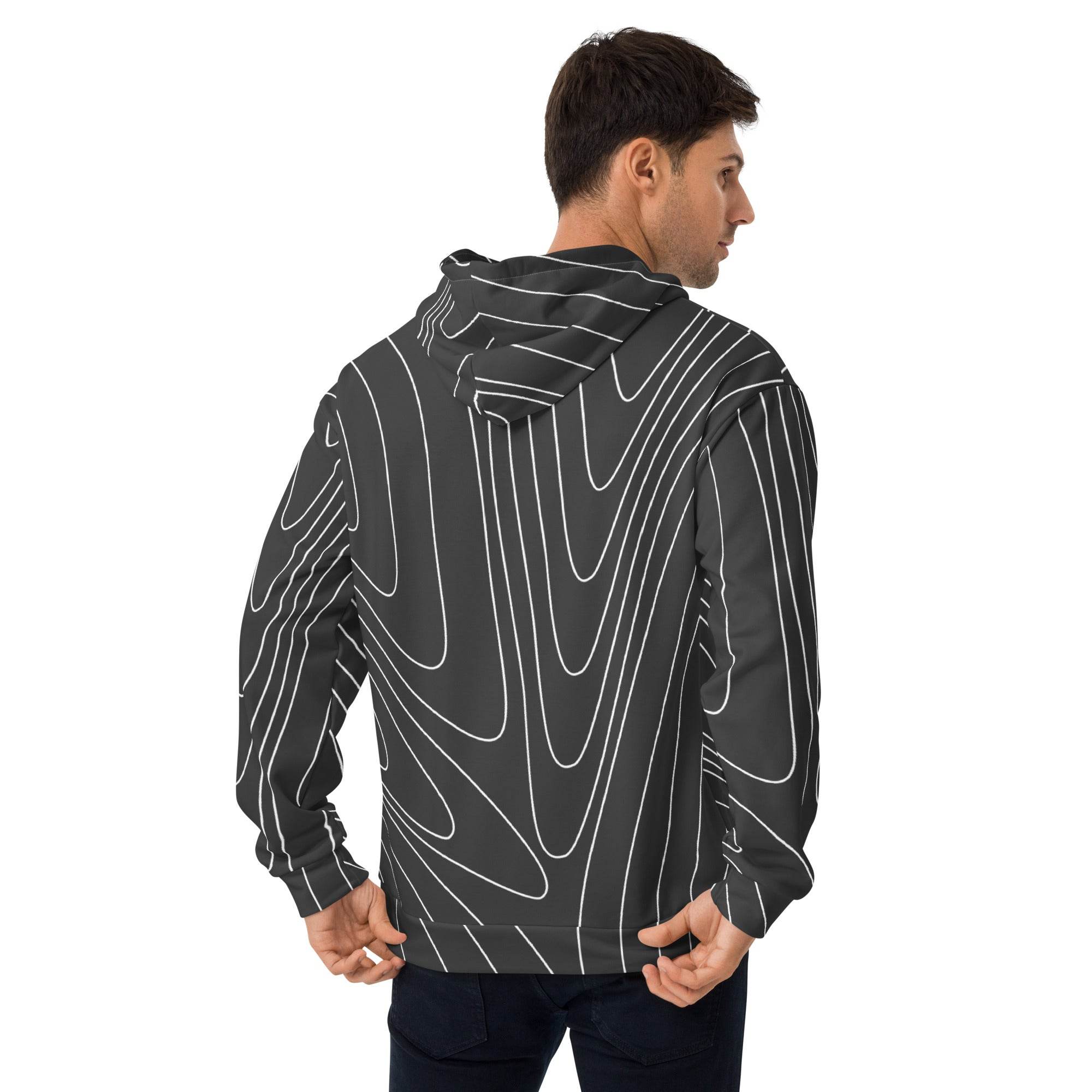 Unisex Hoodie Dynamic Currents - Grau - Stay Covered