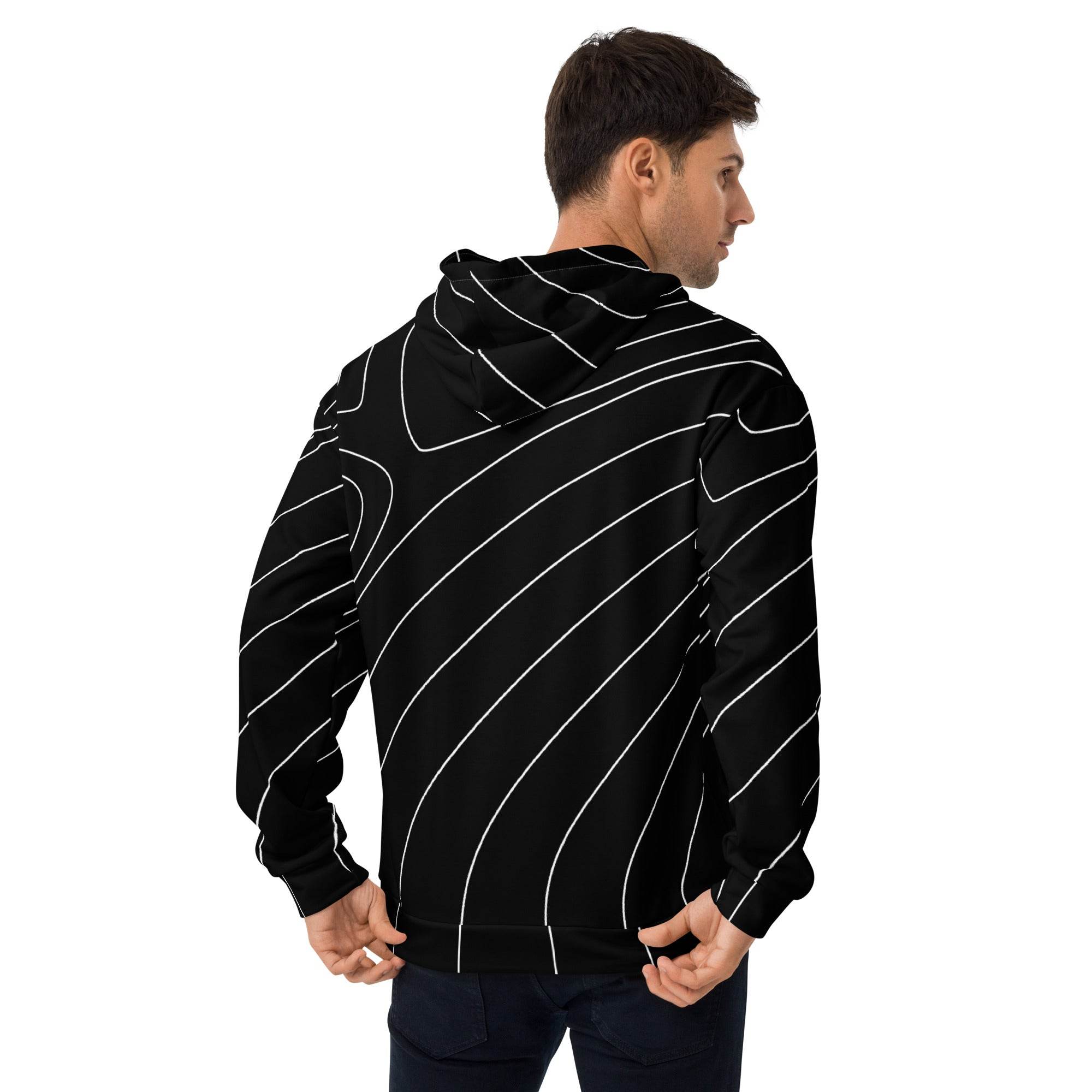 Unisex Hoodie Dynamic Currents - Schwarz - Stay Covered