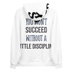 Unisex Hoodie Discipline - Weiß - Stay Covered