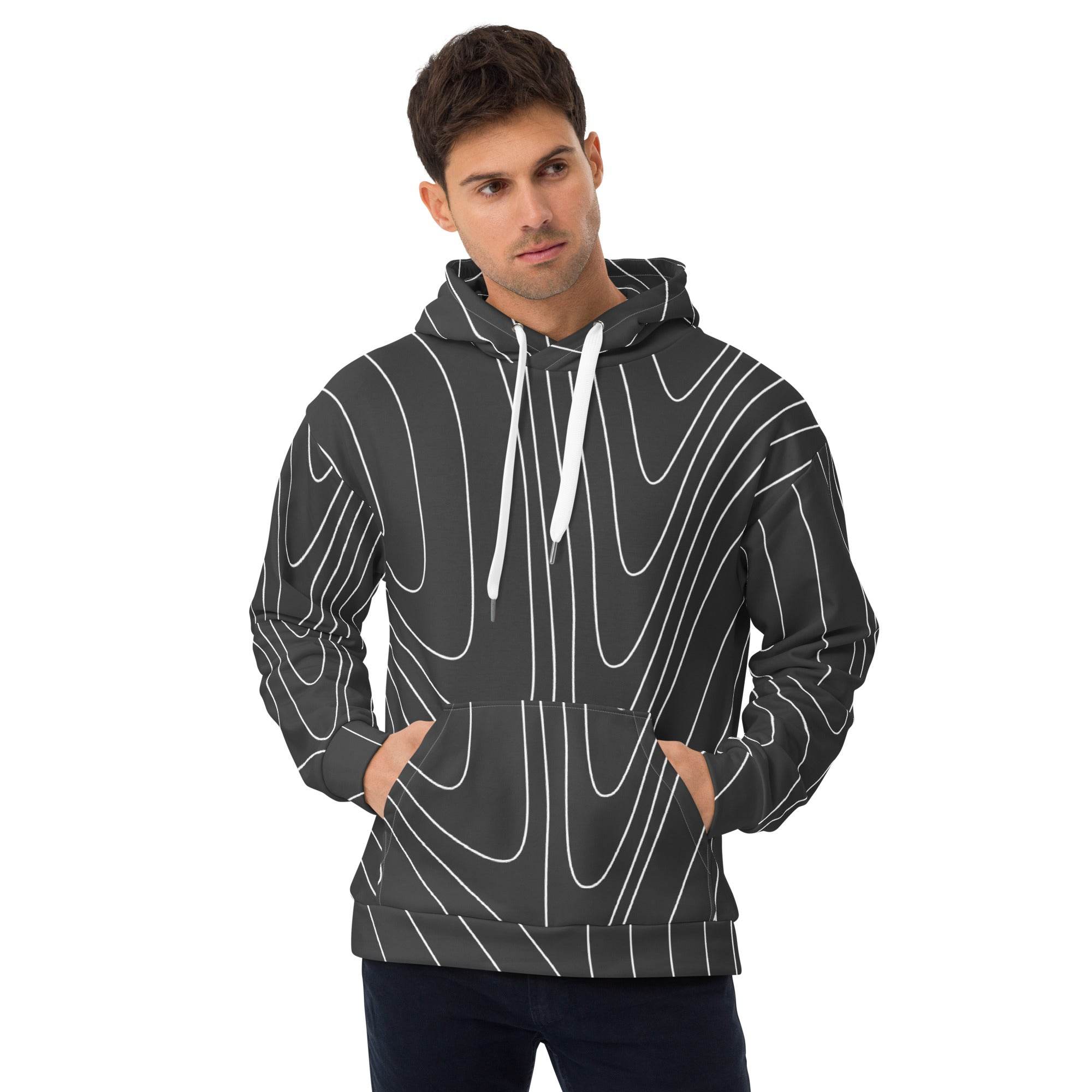 Unisex Hoodie Dynamic Currents - Grau - Stay Covered