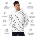 Unisex Hoodie Dynamic Currents - Weiß - Stay Covered