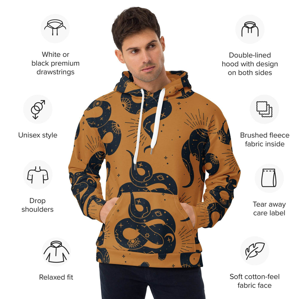 Unisex Animal Hoodie - Snake - Stay Covered