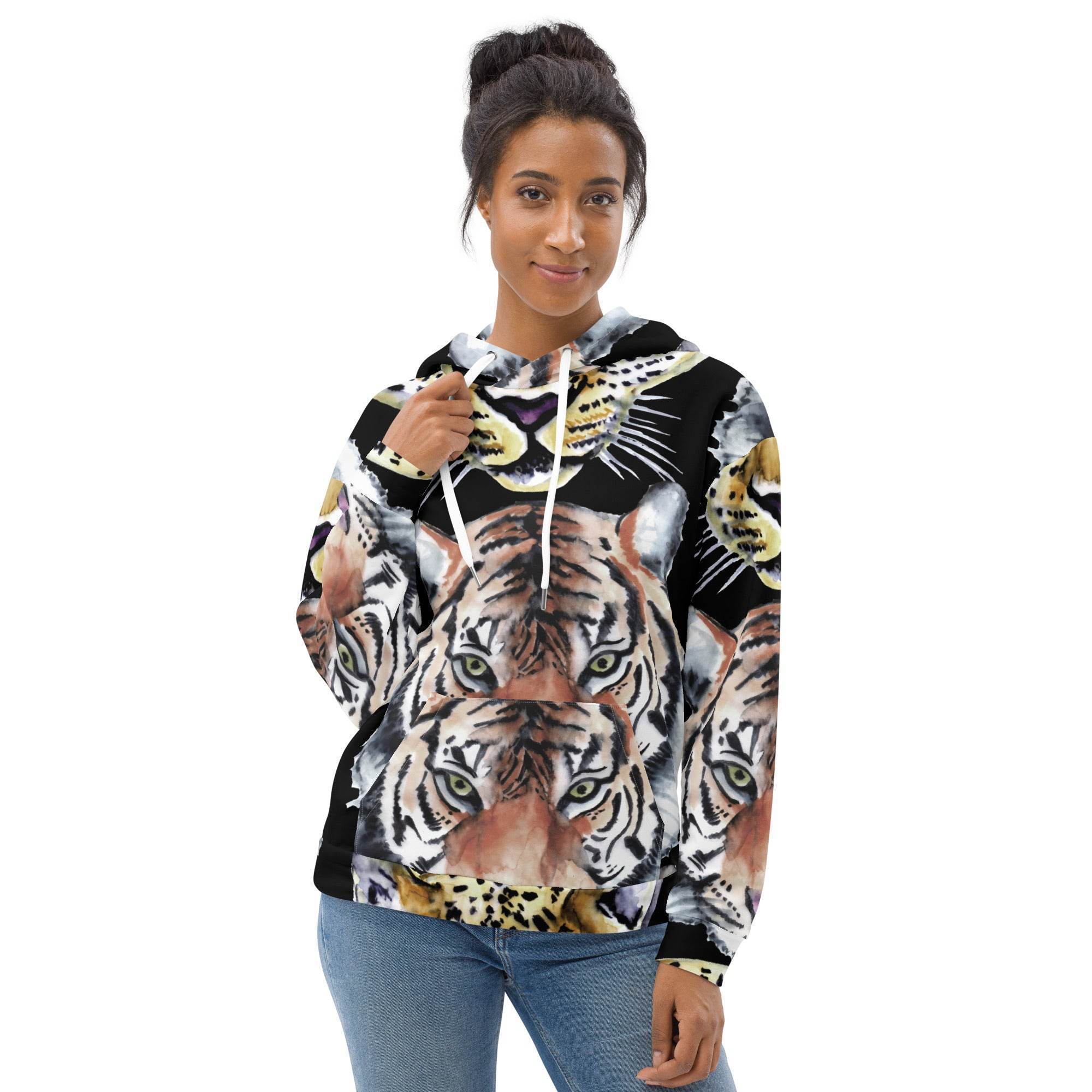Unisex Animal Hoodie - Tiger - Stay Covered