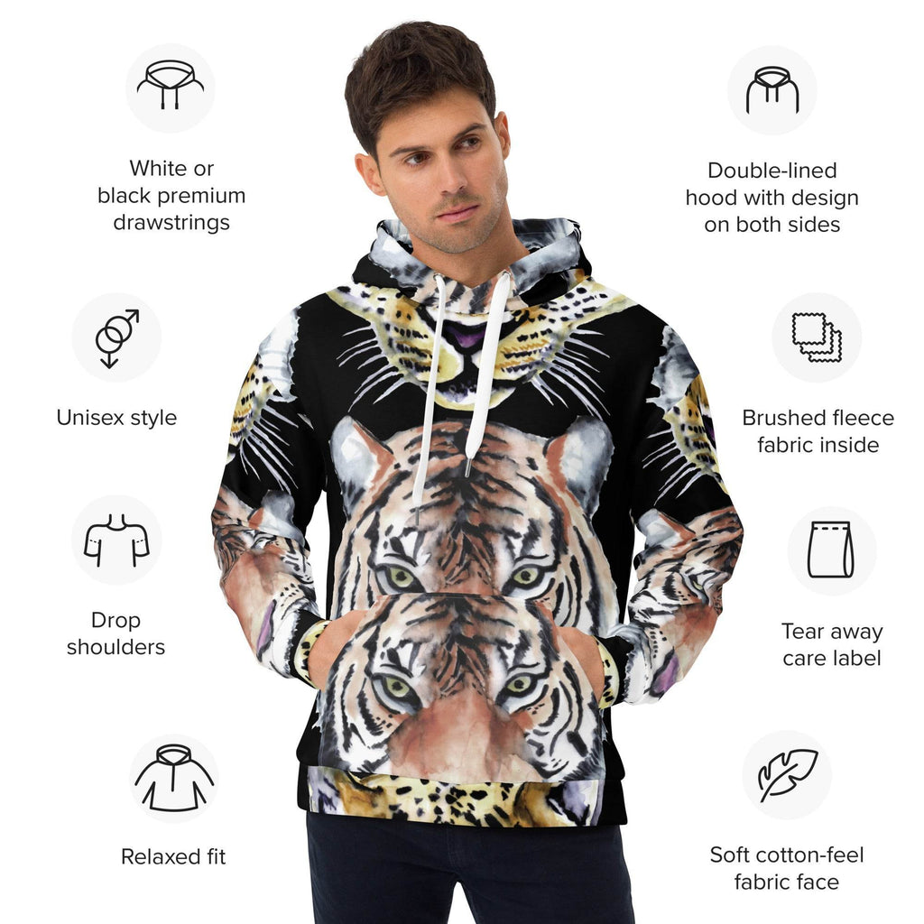 Unisex Animal Hoodie - Tiger - Stay Covered