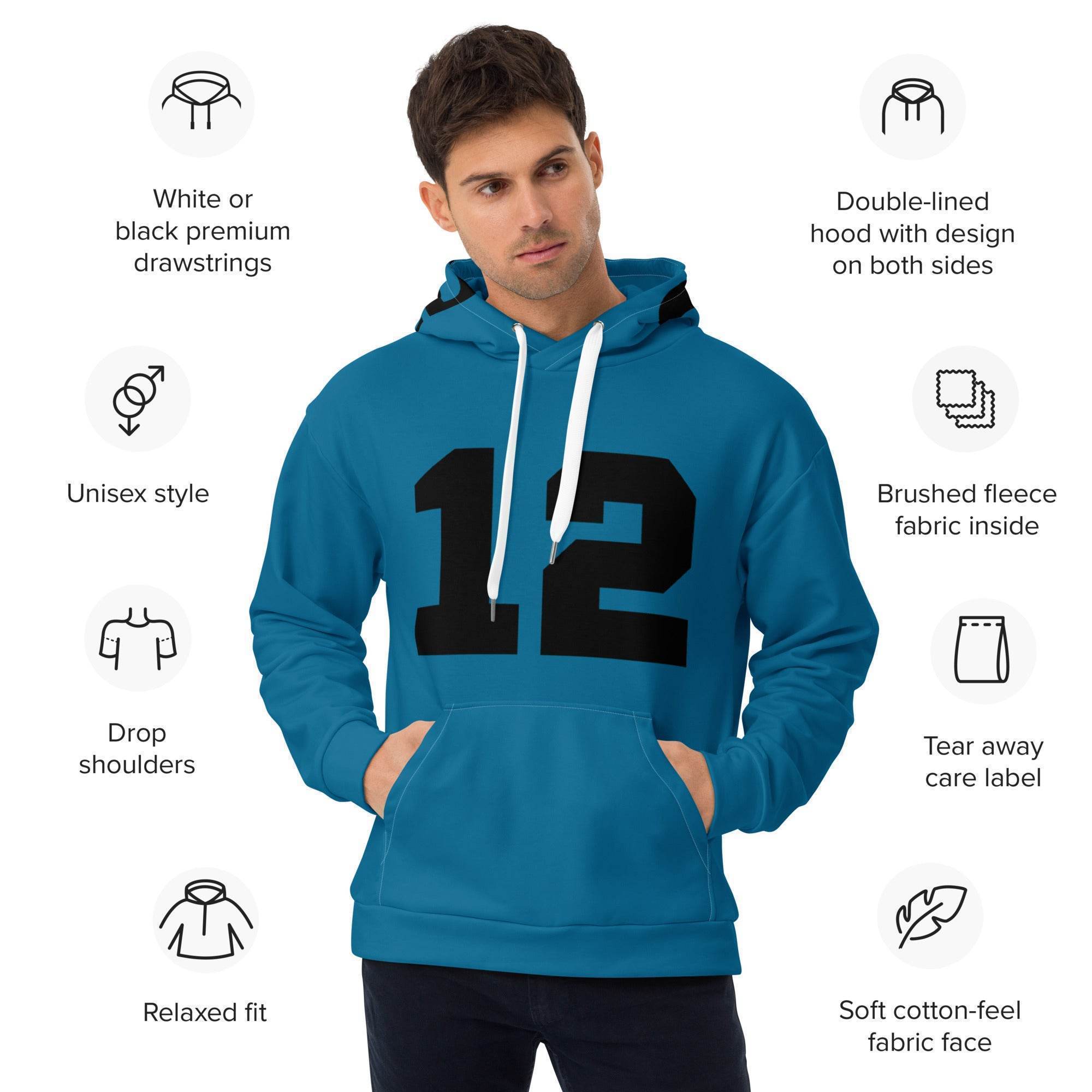 Unisex Hoodie Discipline - Himmelblau - Stay Covered