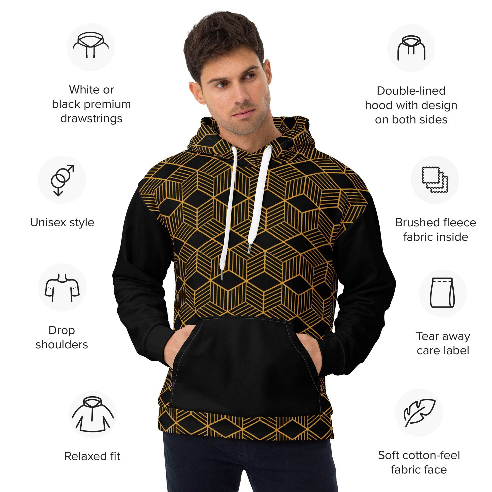 Unisex Hoodie - Eklipse Schwarz - Stay Covered