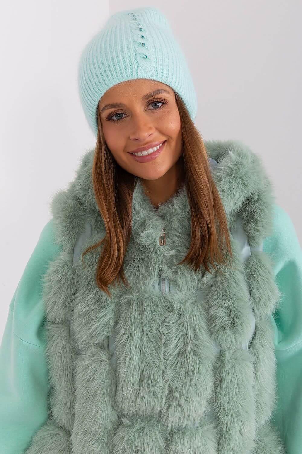 Mütze Model 189247 AT mit Flechtmuster - Stay Covered