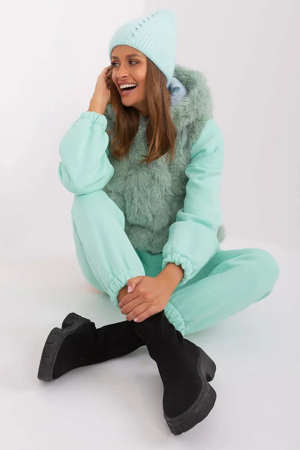 Mütze Model 189247 AT mit Flechtmuster - Stay Covered