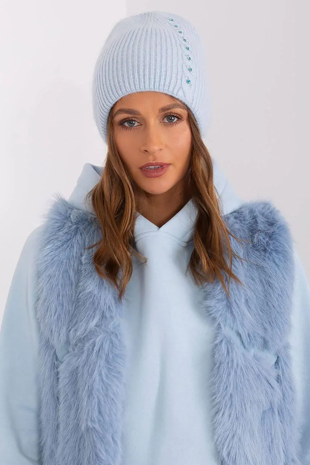 Mütze Model 189247 AT mit Flechtmuster - Stay Covered