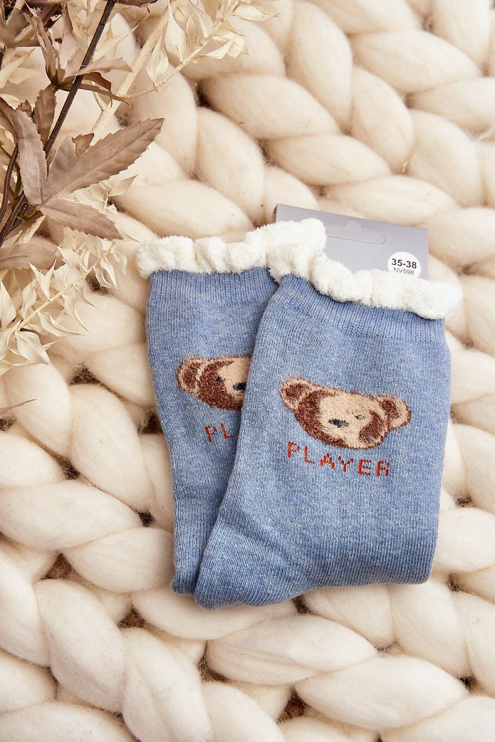 Warme Damensocken mit Teddybär – Kuschelige Wintersocken bei staycovered.de