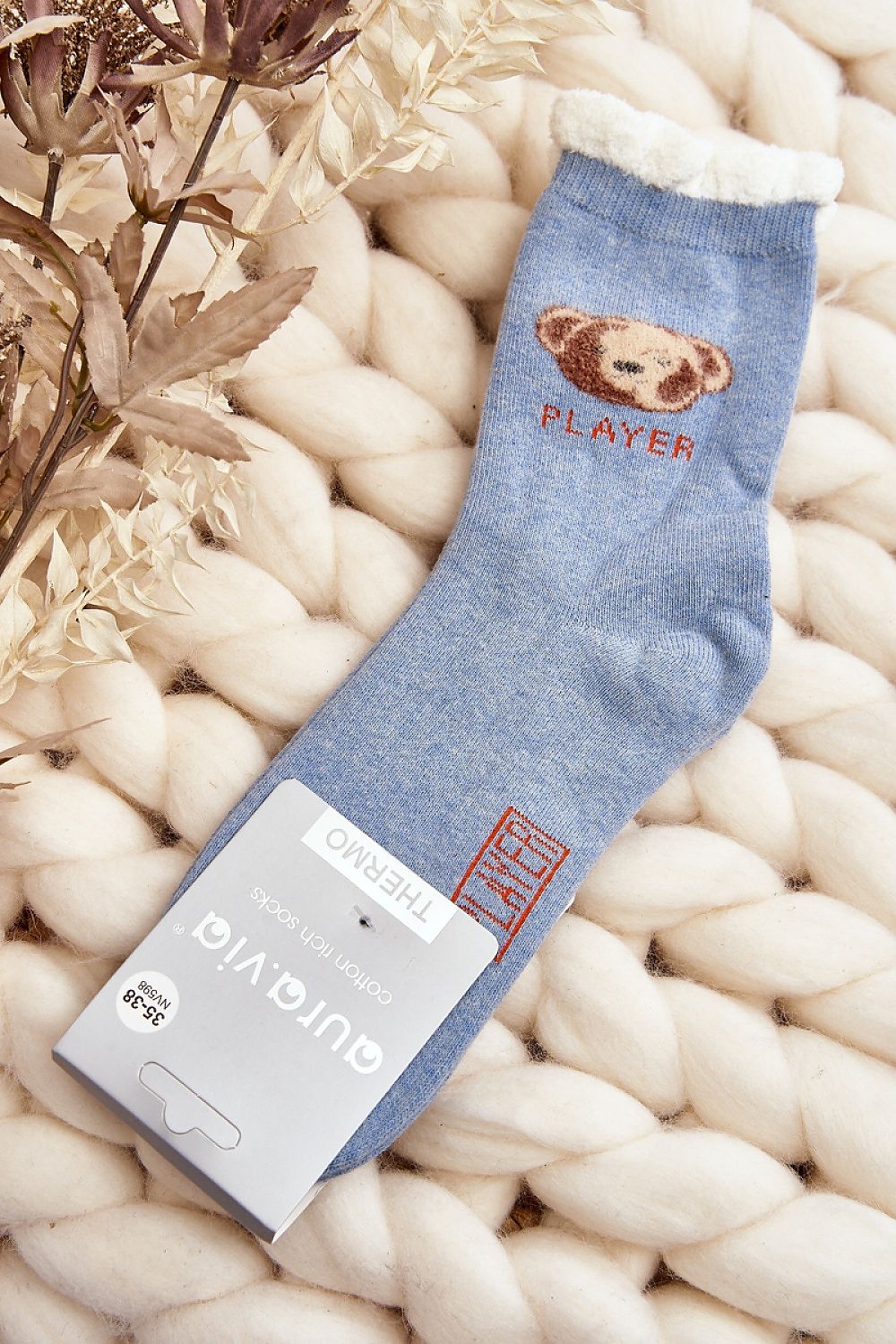 Warme Damensocken mit Teddybär – Kuschelige Wintersocken bei staycovered.de