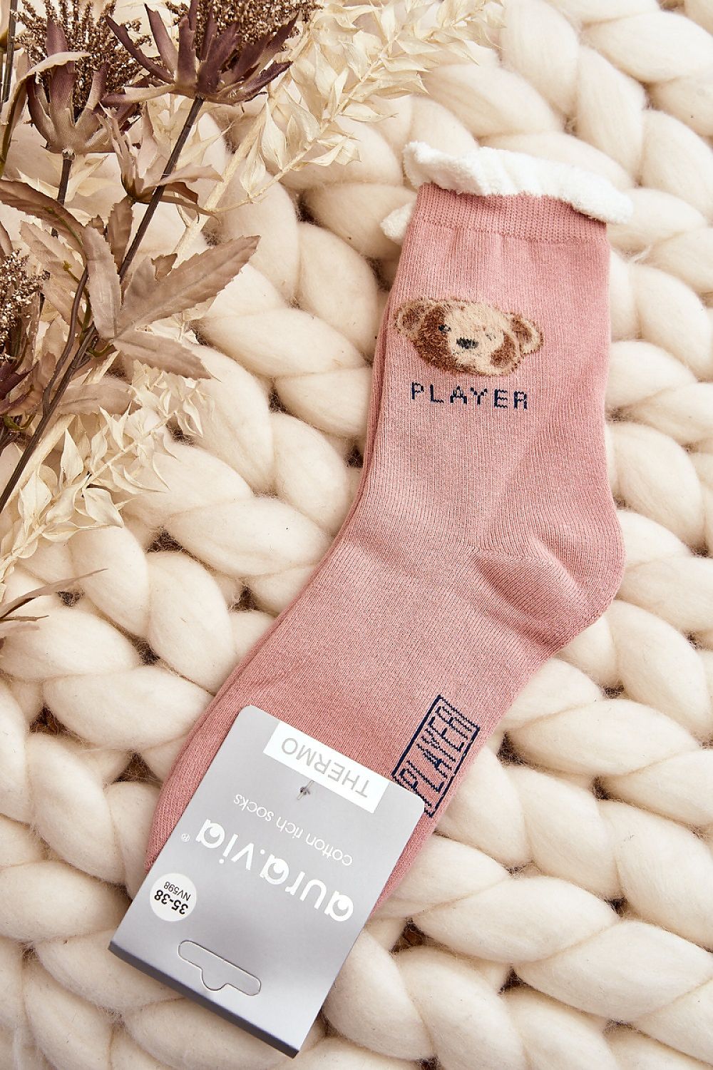Warme Damensocken mit Teddybär – Kuschelige Wintersocken bei staycovered.de