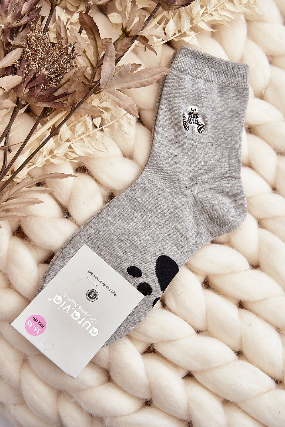 Damen Kuschelsocken mit Teddybär & Herzen – Warme Wintersocken | staycovered.de
