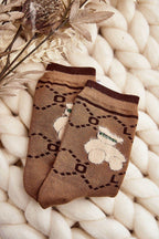 Damen Baumwollsocken mit Teddy-Motiv – Bequem & Niedlich - Stay Covered
