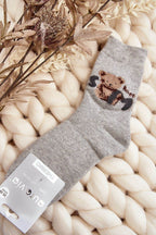 Warme Damensocken mit Teddy – Flauschige Winter-Socken mit Motiv - Stay Covered