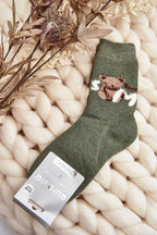 Warme Damensocken mit Teddy – Flauschige Winter-Socken mit Motiv - Stay Covered