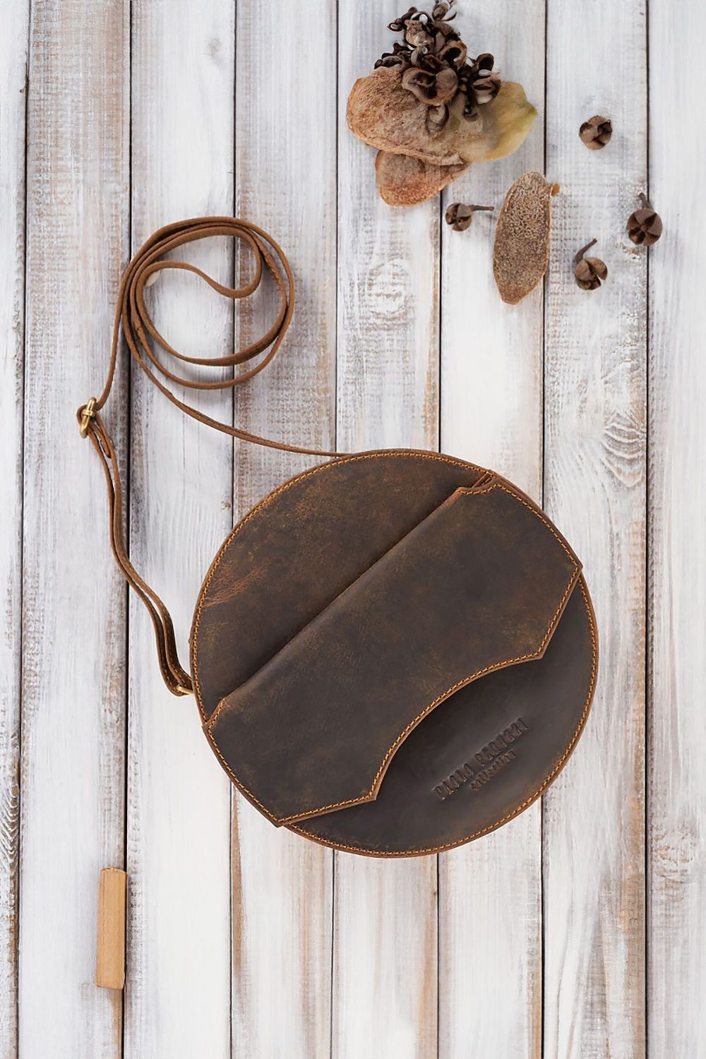  Naturledertasche model 191525 Galanter 