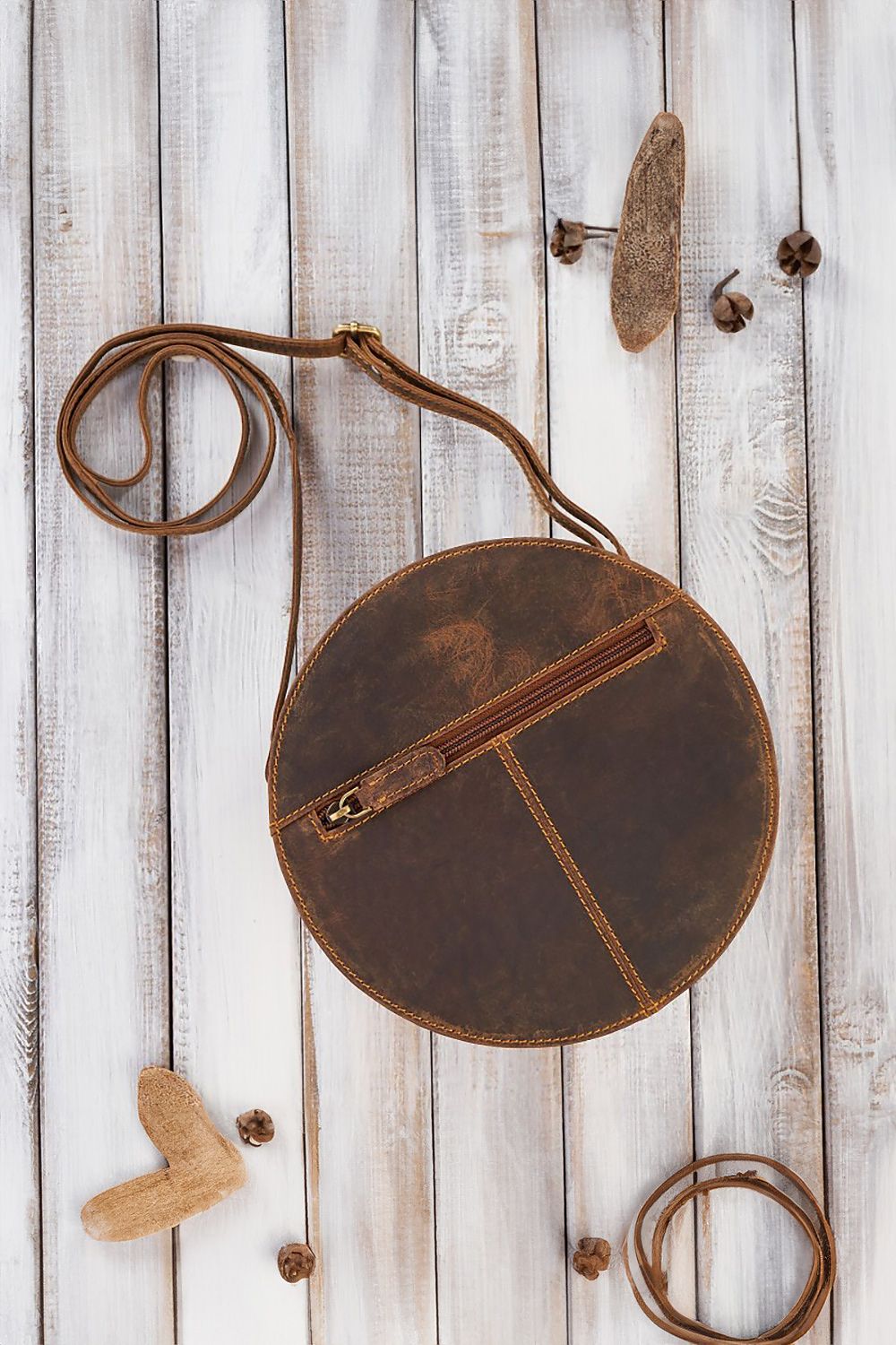  Naturledertasche model 191525 Galanter 