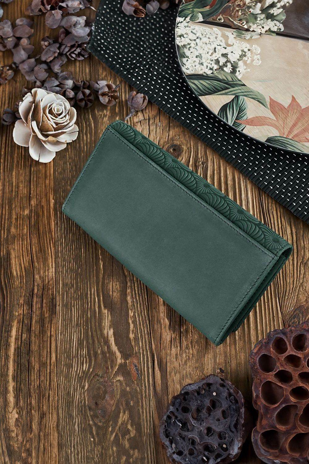 IN58 Damen Portemonnaie aus Naturleder - Stay Covered