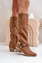 Stiefel mit Absätzen Model 203900 Step in style - Stay Covered