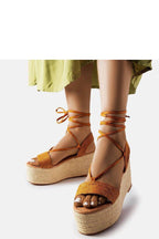 Silvetta Plateau-Espadrilles in Braun - Stay Covered