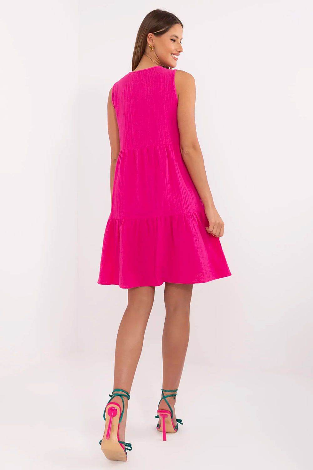 SummerEase – Feminines Baumwollkleid mit Rüschensaum - Stay Covered