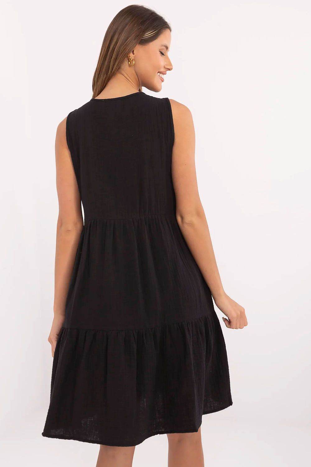 SummerEase – Feminines Baumwollkleid mit Rüschensaum - Stay Covered