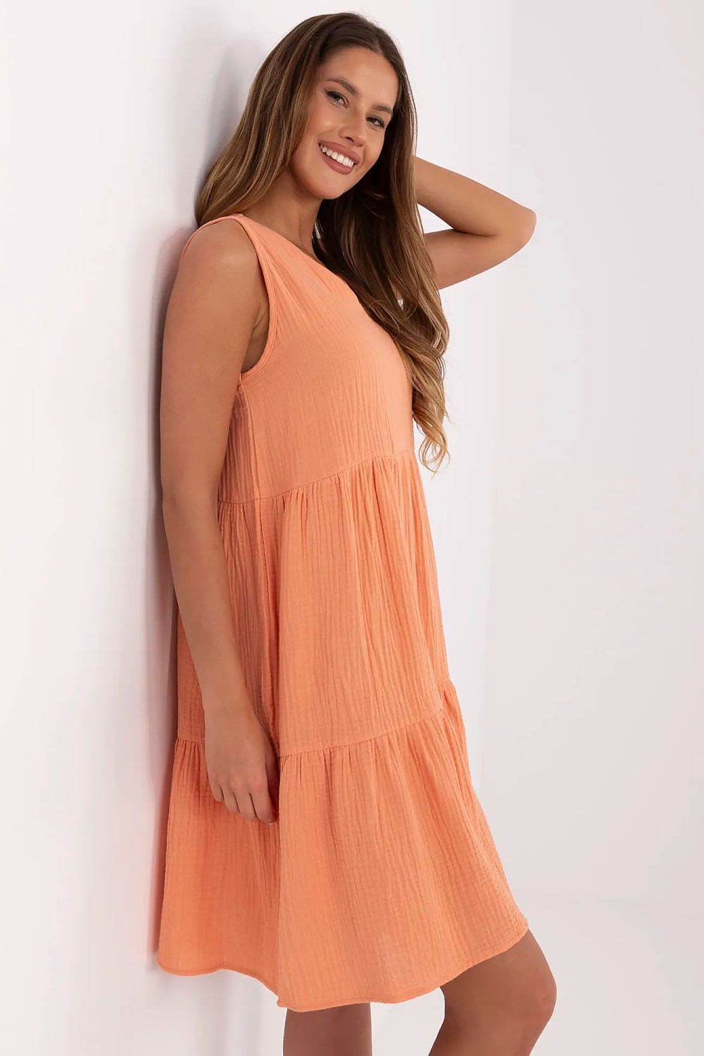 SummerEase – Feminines Baumwollkleid mit Rüschensaum - Stay Covered