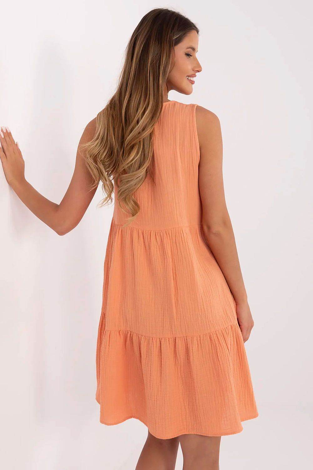 SummerEase – Feminines Baumwollkleid mit Rüschensaum - Stay Covered