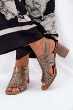  Sandalen mit Absatz model 211364 Step in style 