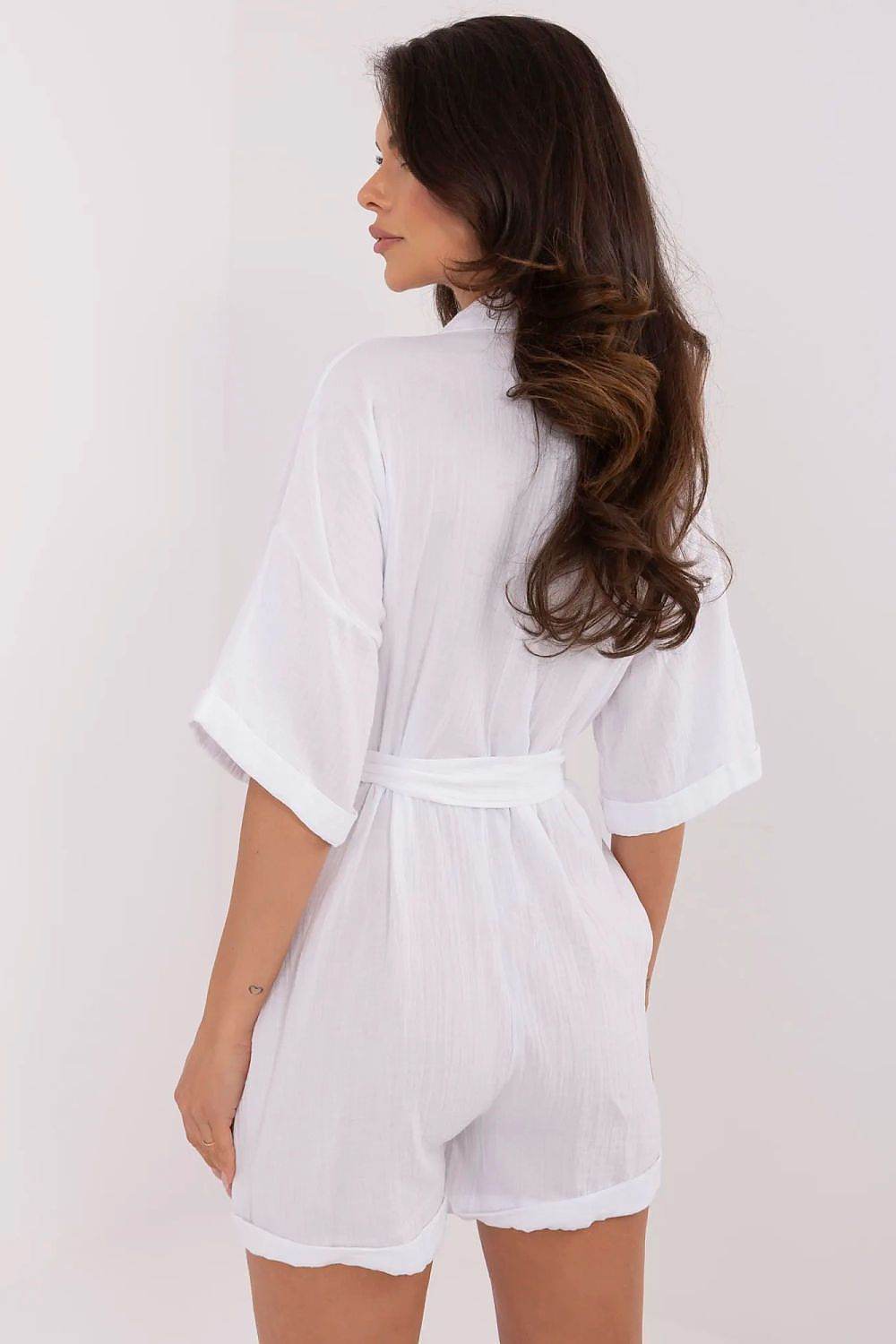 Musselin-Kombi mit Kleid-Optik weiß - Stay Covered
