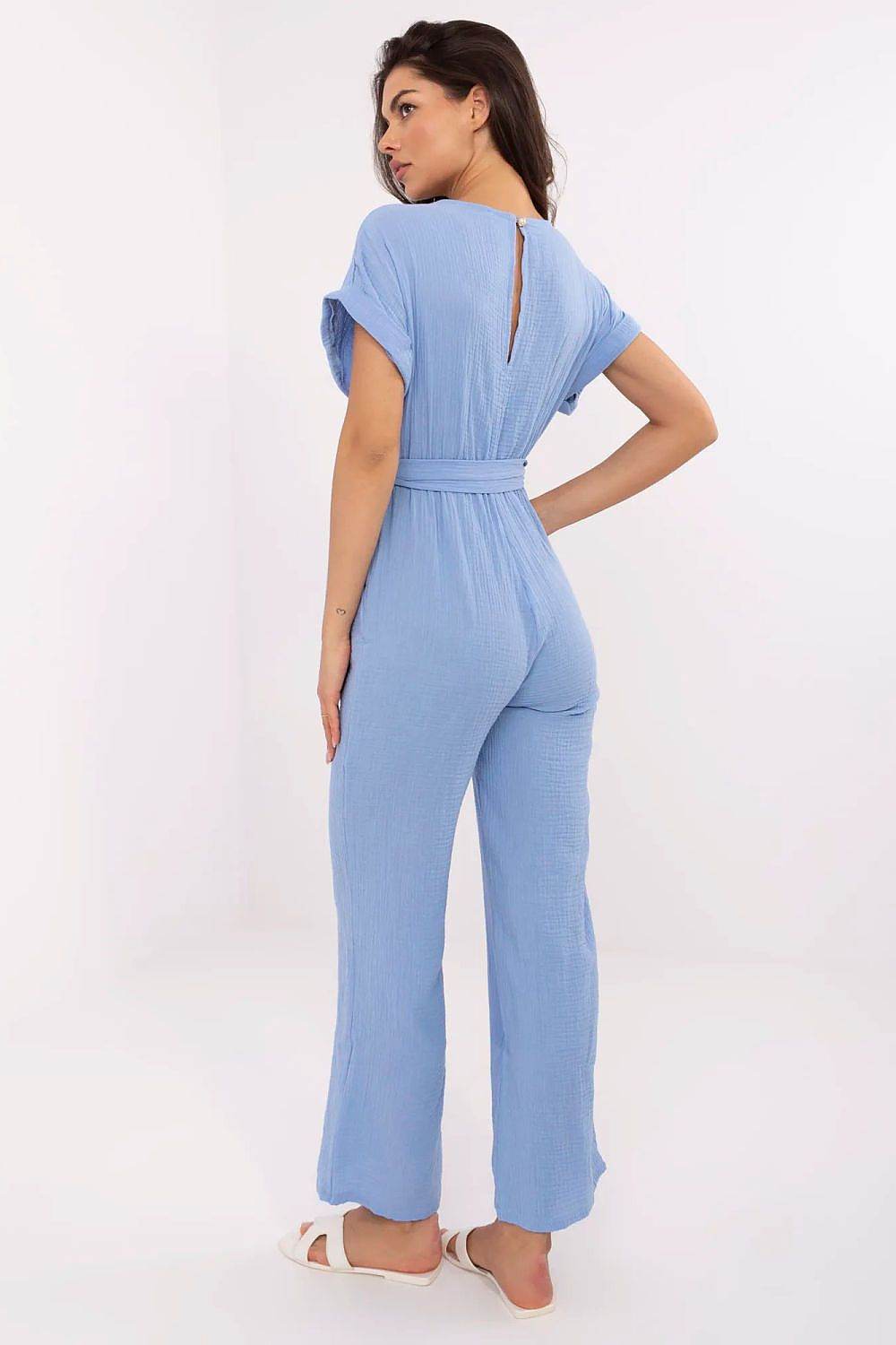 Damen-Overall aus Baumwolle - Blau - Stay Covered