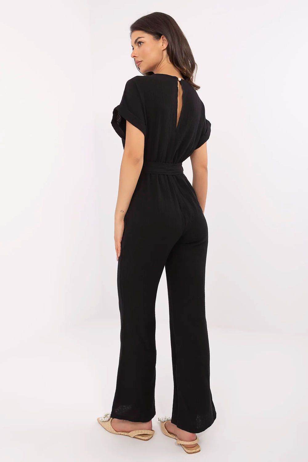 Damen-Overall aus Baumwolle - Schwarz - Stay Covered