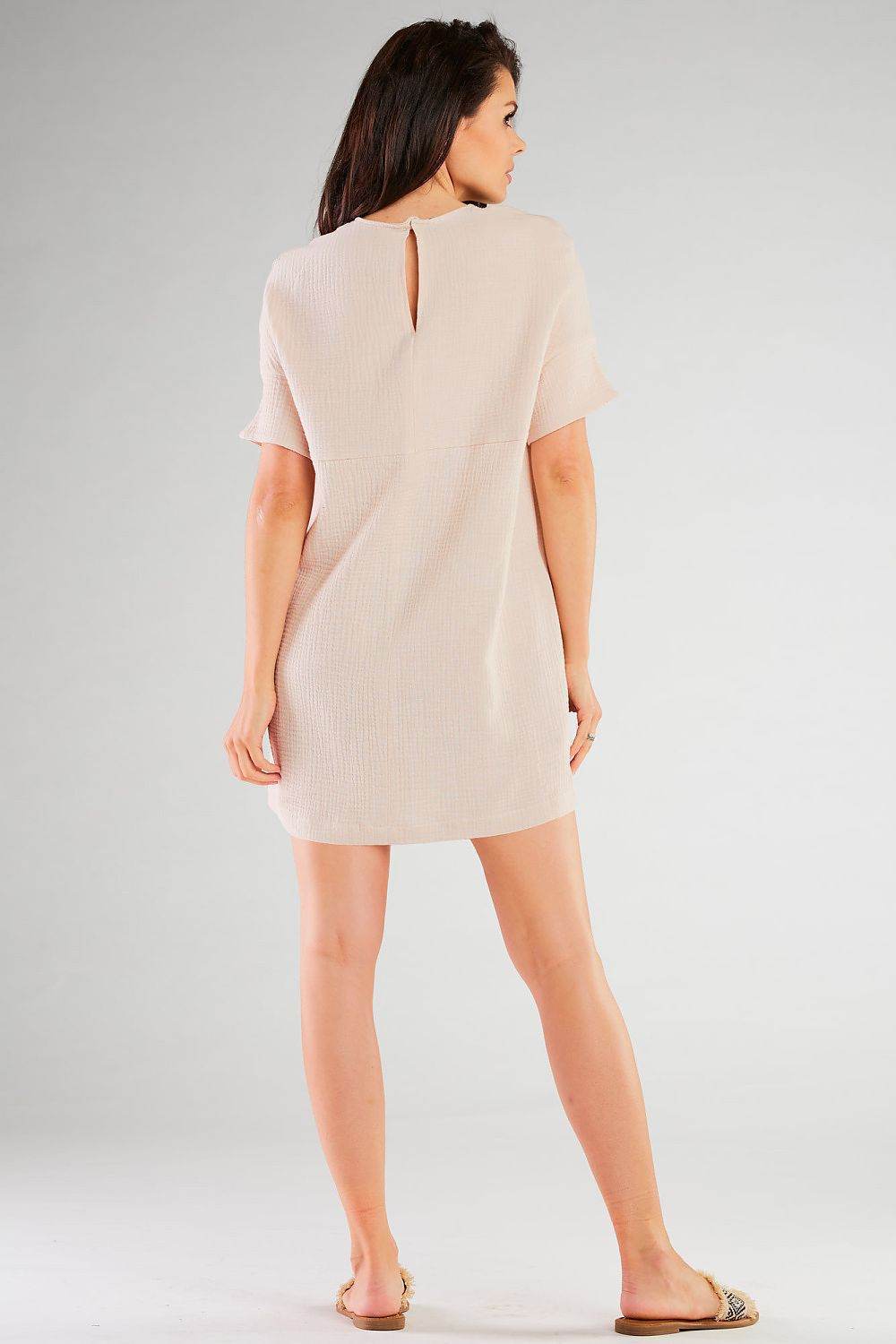 AiryShape – Lockeres Minikleid aus Baumwoll-Stretch für Sommer & Alltag - Stay Covered