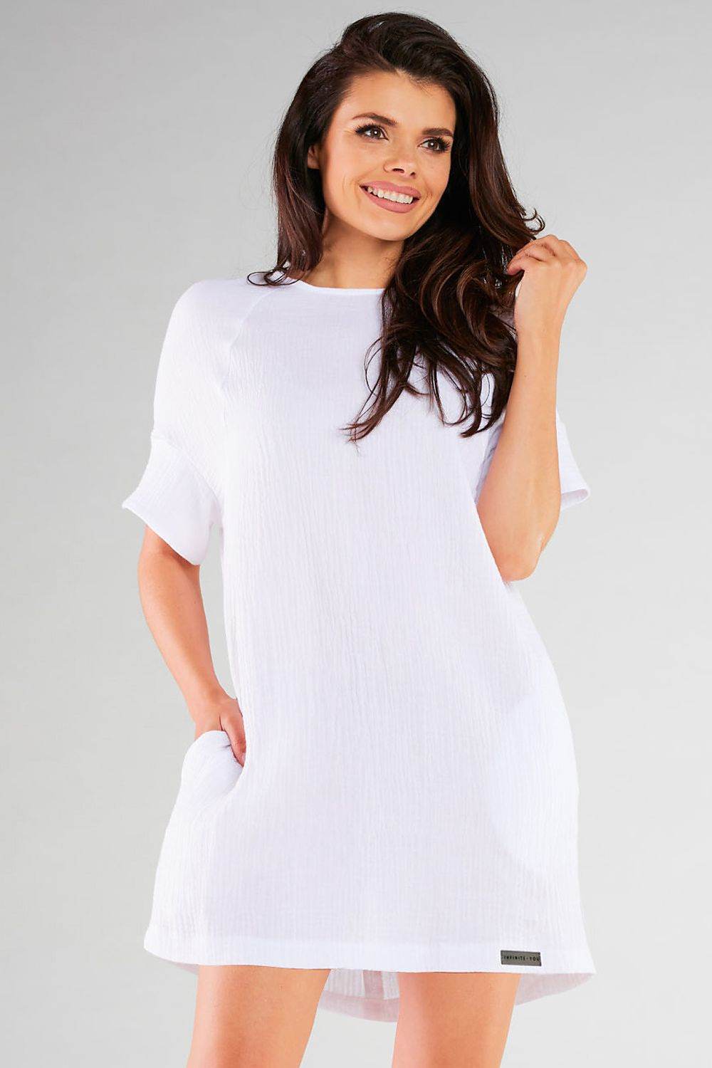 AiryShape – Lockeres Minikleid aus Baumwoll-Stretch für Sommer & Alltag - Stay Covered