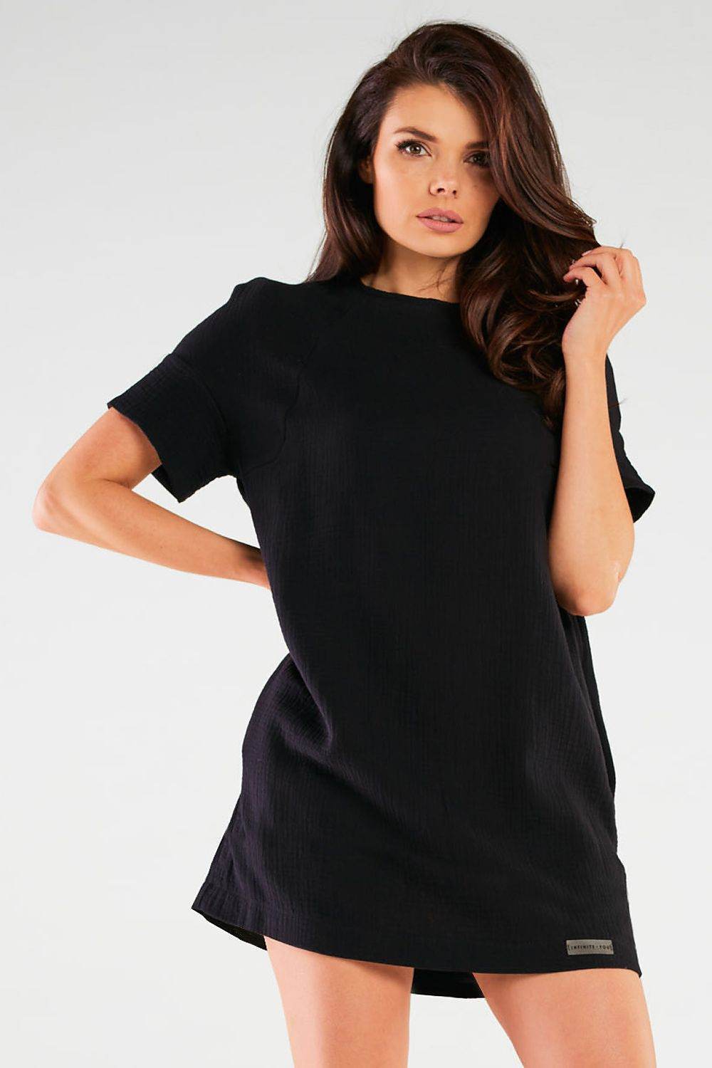 AiryShape – Lockeres Minikleid aus Baumwoll-Stretch für Sommer & Alltag - Stay Covered
