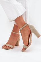 Sandalen mit Absatz Model 215640 Step in style - Stay Covered
