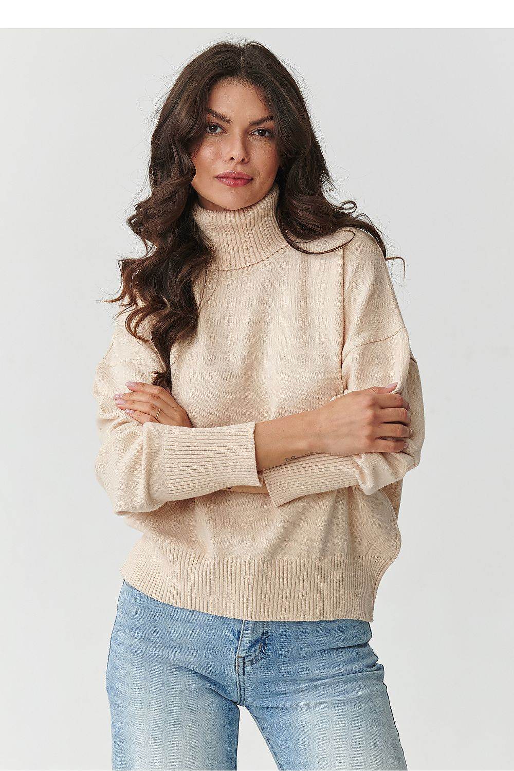 Rollkragenpullover Model 217392 Makadamia - Stay Covered