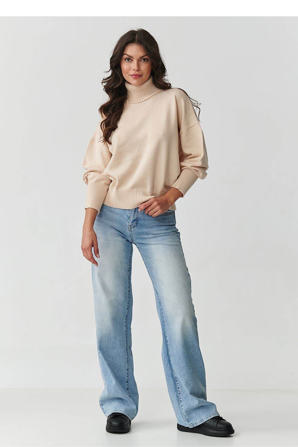 Rollkragenpullover Model 217392 Makadamia - Stay Covered