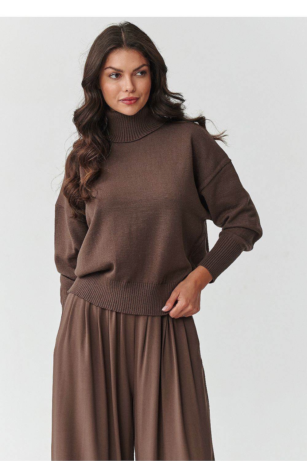 Rollkragenpullover Model 217392 Makadamia - Stay Covered
