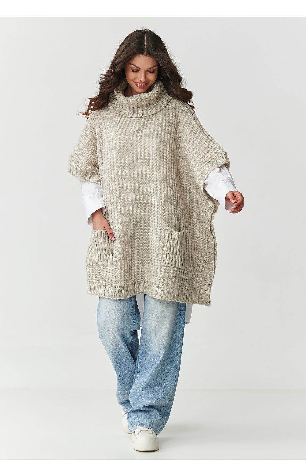Rollkragenpullover Model 217656 Makadamia - Stay Covered
