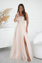  Langes Kleid model 220091 Bicotone 