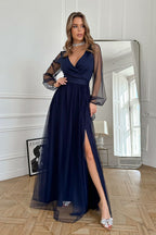  Langes Kleid model 220098 Bicotone 
