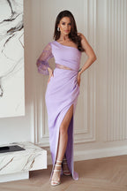  Langes Kleid model 220100 Bicotone 