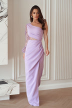  Langes Kleid model 220100 Bicotone 